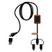 SCX.design C46 5-in-1 CarPlay-Kabel mit Leuchtlogo, schwarz