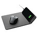 Swiss Peak RCS recyceltes 10W Wireless-Charging PU Mauspad, schwarz