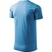 T-Shirt Herren Basic, 4XL, azureblau