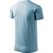 T-Shirt Herren Basic, 4XL, himmelblau
