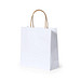 Papier Tragetasche Recycled klein, weiss