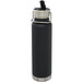 Thor 750 ml Kupfer-Vakuum Sportflasche mit Trinkhalm, schwarz