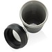 Topl-Becher aus rec. Kunststoff mit 360-Grad-Deckel 354ml, grau