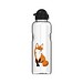 Trinkflasche Carve Junior, 1 l, transparent/schwarz