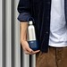 Trinkflasche Edelstahl, Blau 1000ml, Blau