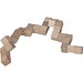 Würfelschlange aus Holz EMANUELE, beige
