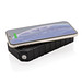 XD COLLECTION 10.000 mAh Solar-Powerbank mit 10W Wireless aus RCS Plastik, schwarz