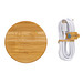 XD COLLECTION 15W Bambus Wireless Charger, braun
