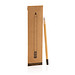 XD COLLECTION Bambus Infinity-Stift mit Radiergummi, braun