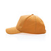 XD COLLECTION Impact 5 Panel Kappe aus 280gr rCotton mit AWARE™ Tracer, sonnenuhr orange