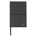 XD COLLECTION Notizbuch aus recyceltem Leder, DIN A5, liniert, grau