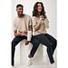 Iqoniq Kakadu relaxed T-Shirt aus recycelter Baumwolle, desert, XXS