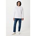 Iqoniq Etosha Lightweight Sweater aus recycelter Baumwolle, recycled white, XXS