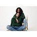 Iqoniq Rila Lightweight Hoodie aus recycelter Baumwolle, forest green, XXS