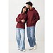 Iqoniq Yengo Hoodie mit Seitentaschen aus rec. Baumwolle, burgunderrot, L