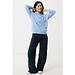 Iqoniq Yengo Hoodie mit Seitentaschen aus rec. Baumwolle, sky blue, XS