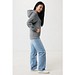 Iqoniq Yengo Hoodie mit Seitentaschen aus rec. Baumwolle, light heather anthracite, XS