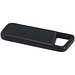 Alkes 12 W 5.000 mAh wasserfeste Powerbank aus recyceltem Kunststoff mit Karabinerhaken, schwarz