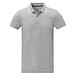 Amarago Polo mit abgesetztem Rand für Herren, heather grau, L
