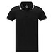 Amarago Polo mit abgesetztem Rand für Herren, schwarz, L
