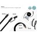 Arc ultradünnes 60W 2-in-1 Magnetkabel, schwarz