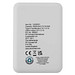 Asama 5000 mAh Typ-C Powerbank aus recyceltem Kunststoff, weiss