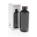 Auslaufsichere Trinkflasche mit Metalldeckel, schwarz