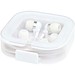 Baekdu kabelgebundenes Headset Typ-C mit Aufbewahrungsbox aus recyceltem Kunststoff, weiss