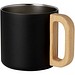 Bjorn RCS-zertifizierter Becher aus recyceltem Edelstahl mit Kupfer-Vakuumisolierung, 360 ml, schwarz