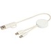 Citala 30 cm 5-in-1 Kabel aus recyceltem Kunststoff für Datenübertragung und 27W Schnellladung, weiss