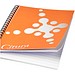 Desk-Mate® A4 Notizbuch mit Kunststoff Cover und Spiralbindung, weiß