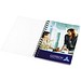 Desk-Mate® A6 Notizbuch mit Kunststoff Cover und Spiralbindung, weiß/schwarz, 50 pages