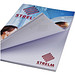 Desk-Mate® A5 Notizblock, Wickelumschlag, 25 Blatt, weiß
