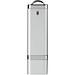 Flat USB-Stick, silber, 2GB