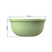 Food-Bowl ToGo, 1,0 l, geselliges grün/transparent