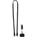 Franz 5 in 1 Lanyard Kabel aus recyceltem Kunststoff für Smartphones mit integrierter Datensynchronisierung und 65 W Schnellladefunktion, schwarz