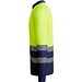 Sicherheits-Langarm-Poloshirt, L, Marineblau/Neon-Gelb