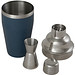 Gaudie Cocktailshaker aus recyceltem Edelstahl, eisblau