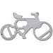 Geschenkartikel: ROMINOX® Key Tool Bicycle / Fahrrad (19 Funktionen) im Motiv-Mäppchen Danke, silber