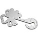 Geschenkartikel: ROMINOX® Key Tool Lucky Charm / Kleeblatt Glücksbringer (19 Funktionen) im Motiv-Mäppchen Große Helden, silber