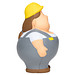 Herr Bert® Anti-Stress-Figuren Bauarbeiterin Berta®