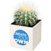 Hey Pots Blumentopf aus Aluminium, Kaktus, weiss
