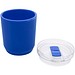 Hudson 180 ml doppelwandiger Becher aus recyceltem Kunststoff, blau