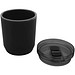 Hudson 180 ml doppelwandiger Becher aus recyceltem Kunststoff, schwarz