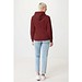 IQONIQ Jasper Hoodie aus recycelter Baumwolle, burgunderrot, XXS
