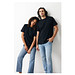 Iqoniq Kakadu relaxed T-Shirt aus recycelter Baumwolle, schwarz, L