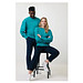 Iqoniq Kruger Relax-Rundhals-Sweater aus recycelt. Baumwolle, verdigris, XXL