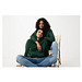 Iqoniq Rila Lightweight Hoodie aus recycelter Baumwolle, forest green, M