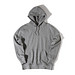 Iqoniq Rila Lightweight Hoodie aus recycelter Baumwolle, ungefärbte helles Anthrazit, M