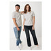 Iqoniq Sierra Lightweight T-Shirt aus recycelter Baumwolle, ungefärbte helles Grau, 4XL